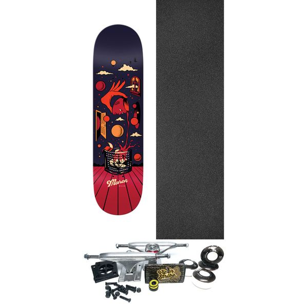 Real Skateboards Mason Silva On the Rocks Skateboard Deck - 8.28" x 31.7" - Complete Skateboard Bundle